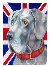 Load image into Gallery viewer, Great Dane with English Union Jack British Flag Garden Flag – Decorative Outdoor Yard Flag LH9598GF