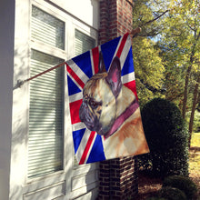 Load image into Gallery viewer, French Bulldog Frenchie with English Union Jack British Flag Flag Canvas House Size LH9601CHF