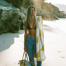Load image into Gallery viewer, Daydream Driftweave Beach Blanket - Orange/Yellow
