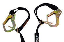 Load image into Gallery viewer, Frontline LPO62RADJ Combat 6' Tie-Back Double Leg Shock Absorbing Lanyard with Rebar Hooks