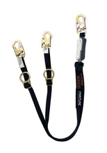 Load image into Gallery viewer, Frontline LPO62SADJ Combat 6' Tie-Back Double Leg Shock Absorbing Lanyard with Snaphooks