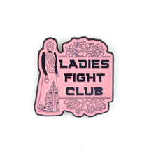 Load image into Gallery viewer, Ladies Fight Club Enamel Pin Victorian Funny Lapel Pin