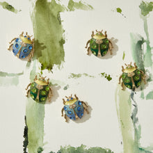 Load image into Gallery viewer, Enamel ladybug clip set