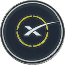 Load image into Gallery viewer, BL12-9 SpaceX Landing Pad Challenge Coin Landing Zone