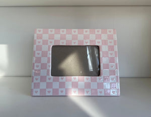 Checkered Heart Photo Frame