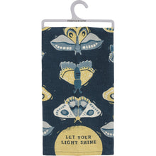 Load image into Gallery viewer, Last Call! Let Your Light Shine Dish Cloth Towel | Novelty Tea Towel | Cute Kitchen Hand Towel | 20&quot; x 26&quot;