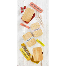 Load image into Gallery viewer, Leftovers Bamboo Lunch Box in Vivid Yellow | Eco-Friendly and Sustainable | 7.5&quot; x 5&quot; x 2&quot;