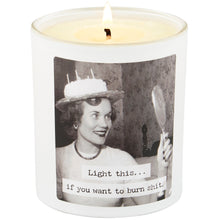 Load image into Gallery viewer, Light This Candle | Double Sided Vintage Photograph | Soy Wax Birthday Cake Scent