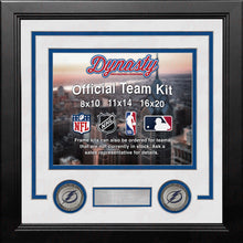 Load image into Gallery viewer, Tampa Bay Lightning Custom NHL Hockey 11x14 Picture Frame Kit (Multiple Colors)