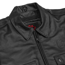 Load image into Gallery viewer, Black Raider Men’s Leather Motorcycle Jacket