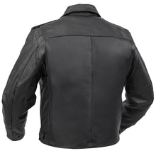 Load image into Gallery viewer, Black Raider Men’s Leather Motorcycle Jacket