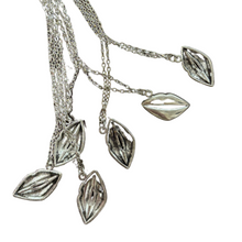 Load image into Gallery viewer, Lips Pendant Necklace in Silver | Kiss Print Charm on Chain