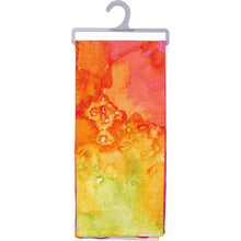 Load image into Gallery viewer, Live In The Sunshine Dish Cloth Towel | All-Over Dye Design | Retro-Inspired | 18&quot; x 28&quot;