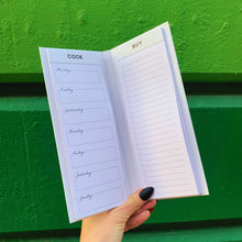 Load image into Gallery viewer, Live Organically Weekly Meal Planner | Hardbound | White and Rose Gold