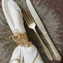 Load image into Gallery viewer, Sparkle lobster napkin rings, set of two