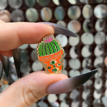 Load image into Gallery viewer, Lookin' Sharp Cactus Enamel Pin on Gift Card