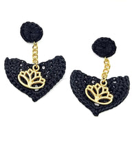 Load image into Gallery viewer, Lotus Flower Earrings