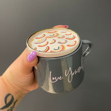 Load image into Gallery viewer, Love Yourself Mug &amp; Coaster Lid with Rainbow Design