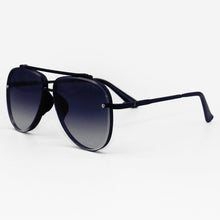 Load image into Gallery viewer, Luna - Tangle Free - Faded Black Aviator Sunglasses