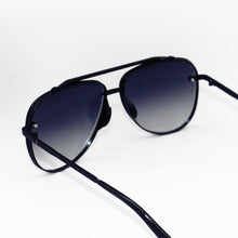 Load image into Gallery viewer, Luna - Tangle Free - Faded Black Aviator Sunglasses