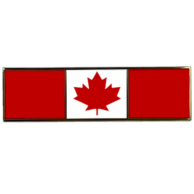 Canadian Flag Maple Leaf Commendation Bar – Police & Military Pin