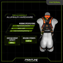Load image into Gallery viewer, Frontline 110VTB Combat Lite Vest Style Harness with Aluminum Hardware and Suspension Trauma Straps M/L