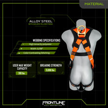 Load image into Gallery viewer, Frontline 50VTB Combat Economy Series Full Body Harness with Tongue Buckle Belt M/L
