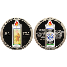 Load image into Gallery viewer, LL-001 Secretary Mayorkas Patron Saint CBP HSI CIS FEMA ICE Border Patrol Challenge Coin