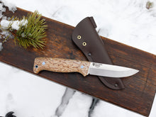 Load image into Gallery viewer, Peltonen M07 Ranger Puukko Full Tang, Curly Birch FJP500