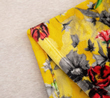 Load image into Gallery viewer, DaDa Bedding Yellow Farmhouse Rustic Spring Floral Hummingbirds Soft Fleece Throw Blanket (925)