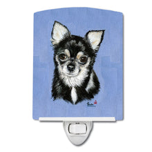Load image into Gallery viewer, Chihuahua in blue Ceramic Night Light MH1016CNL