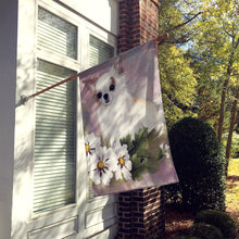 Load image into Gallery viewer, Chihuahua White Flowers Flag Canvas House Size MH1019CHF