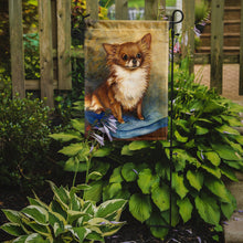Load image into Gallery viewer, Chihuahua Long Hair Brown Garden Flag – Decorative Outdoor Yard Flag MH1036GF