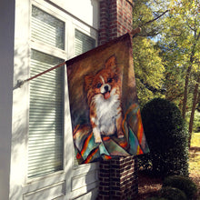 Load image into Gallery viewer, Cecilia Chihuahua Long Hair  Flag Canvas House Size MH1039CHF
