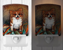 Load image into Gallery viewer, Cecilia Chihuahua Long Hair  Ceramic Night Light MH1039CNL