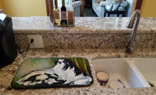 Load image into Gallery viewer, Japanese Chin Bamboo Garden Dish Drying Mat – Absorbent, Artistic Kitchen Essentials MH1044DDM