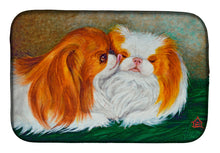 Load image into Gallery viewer, Japanese Chin Best Friends Dish Drying Mat – Absorbent, Artistic Kitchen Essentials MH1045DDM