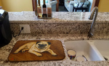 Load image into Gallery viewer, Fawn Pug Roscoe Dish Drying Mat – Absorbent, Artistic Kitchen Essentials MH1062DDM