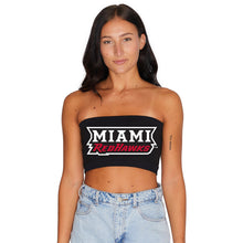 Load image into Gallery viewer, Miami University Black Bandeau Top