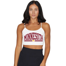 Load image into Gallery viewer, Minnesota White Spaghetti Tank