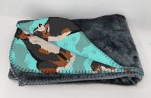 Load image into Gallery viewer, Bernese Mountain Dog Soft Travel Blanket with Bag