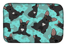 Load image into Gallery viewer, Black French Bulldog Dish Drying Mat – Absorbent, Artistic Kitchen Essentials