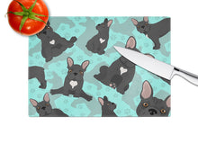 Load image into Gallery viewer, Black French Bulldog Glass Cutting Boards – Durable, Decorative Kitchen Art Large