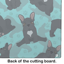 Load image into Gallery viewer, Black French Bulldog Glass Cutting Boards – Durable, Decorative Kitchen Art Large