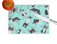 Load image into Gallery viewer, Boston Terrier Glass Cutting Boards – Durable, Decorative Kitchen Art Large