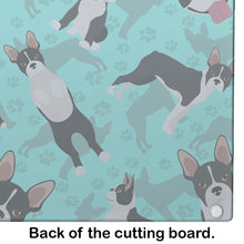 Load image into Gallery viewer, Boston Terrier Glass Cutting Boards – Durable, Decorative Kitchen Art Large