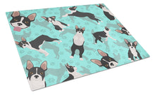Load image into Gallery viewer, Boston Terrier Glass Cutting Boards – Durable, Decorative Kitchen Art Large