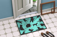 Load image into Gallery viewer, Black Labrador Retriever Doormat - 24x36 Decorative Floor Mat – Indoor/Outdoor Rug with Artistic Flair