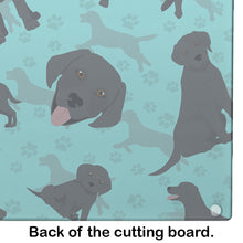 Load image into Gallery viewer, Black Labrador Retriever Glass Cutting Boards – Durable, Decorative Kitchen Art Large