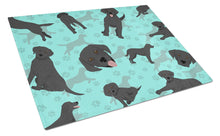 Load image into Gallery viewer, Black Labrador Retriever Glass Cutting Boards – Durable, Decorative Kitchen Art Large
